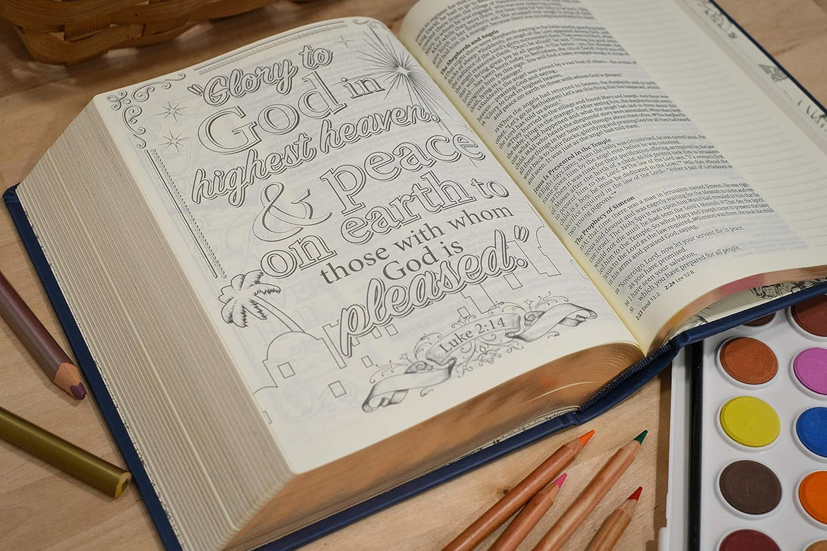 NLT Inspire Bible - Navy Hardcover