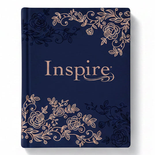 NLT Inspire Bible - Navy Hardcover