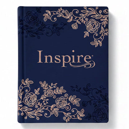 NLT Inspire Bible - Navy Hardcover