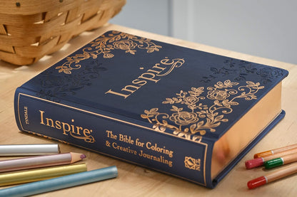 NLT Inspire Bible - Navy Hardcover