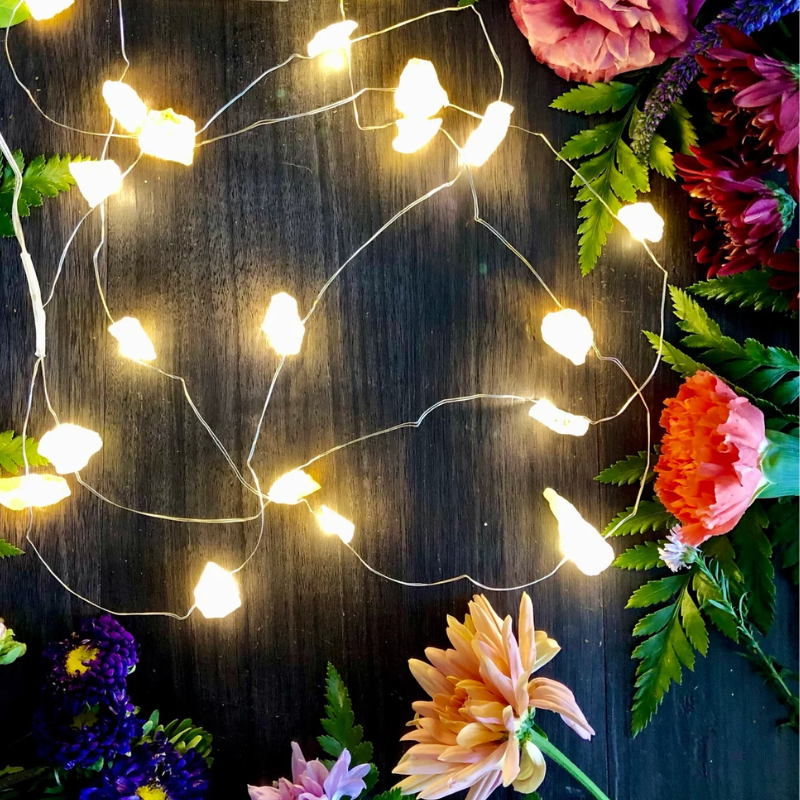 Clear Quartz Crystal Fairy Lights 🤍✨