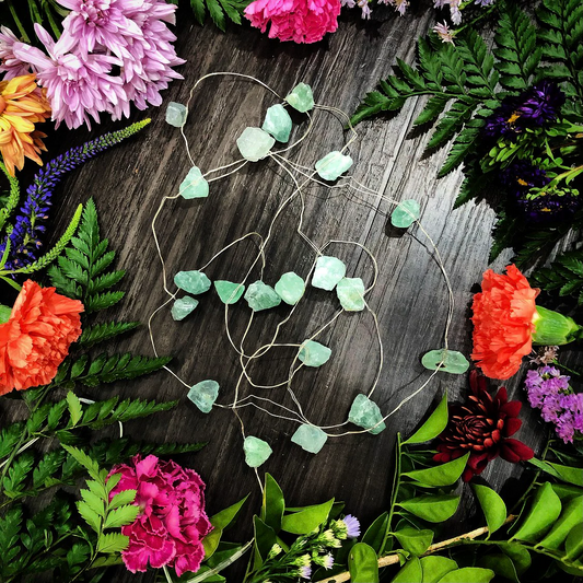 Fluorite Crystal Fairy Lights 💜💚✨