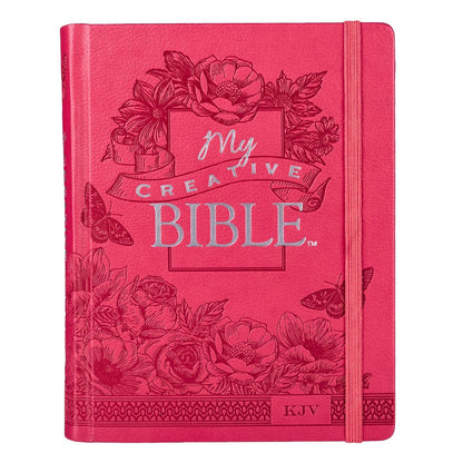KJV My Creative Bible - Pink Faux Leather Hardcover