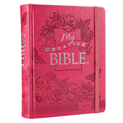 KJV My Creative Bible - Pink Faux Leather Hardcover