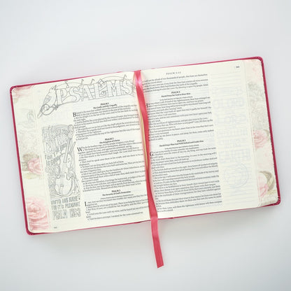 KJV My Creative Bible - Pink Faux Leather Hardcover