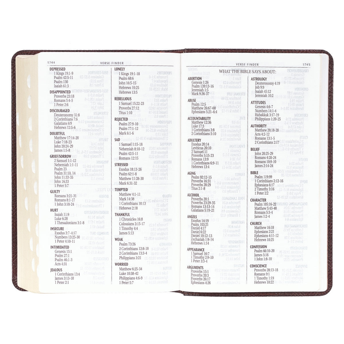 KJV Giant Print Bible - Dark Brown Faux Leather Flexcover