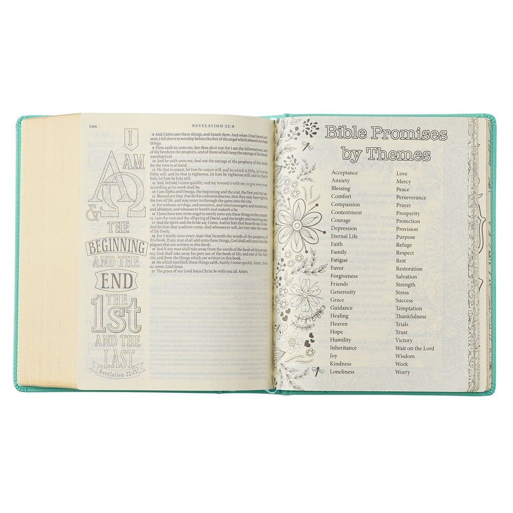 KJV My Promise Bible - Teal Faux Leather Hardcover
