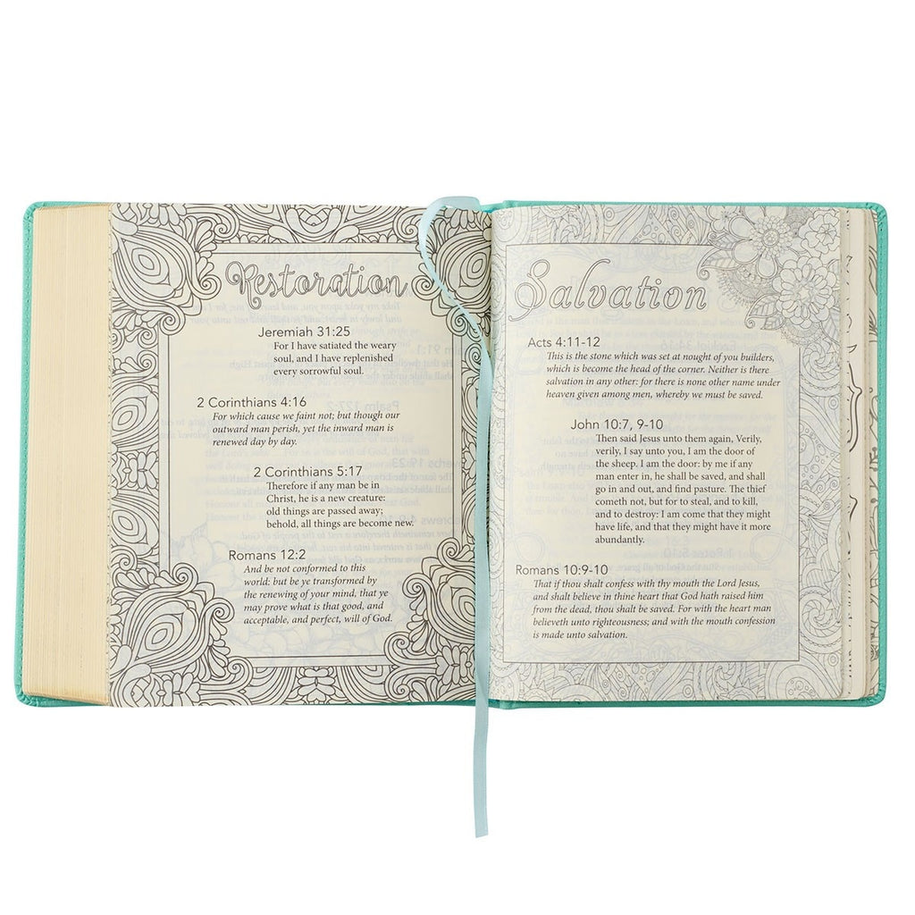 KJV My Promise Bible - Teal Faux Leather Hardcover