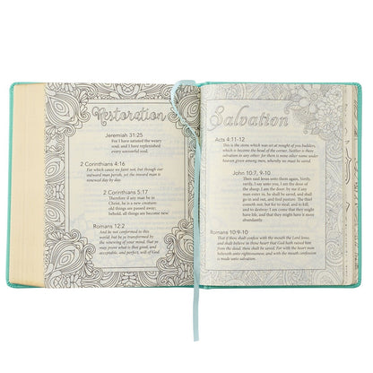 KJV My Promise Bible - Teal Faux Leather Hardcover