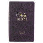 KJV Giant Print Bible - Purple Faux Leather Flexcover