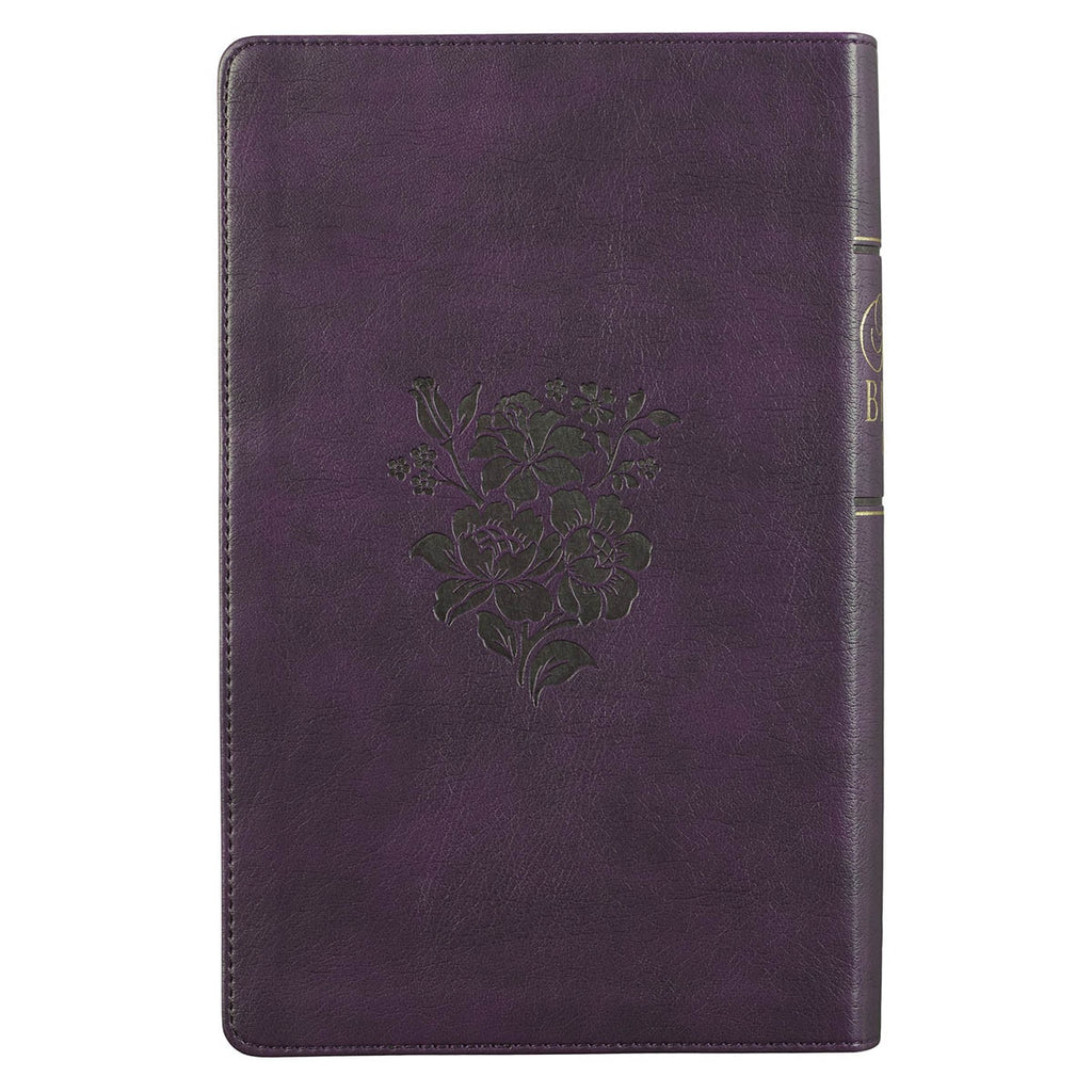 KJV Giant Print Bible - Purple Faux Leather Flexcover