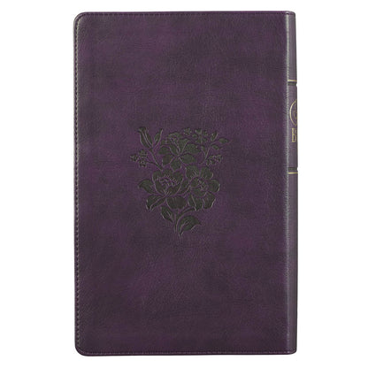 KJV Giant Print Bible - Purple Faux Leather Flexcover