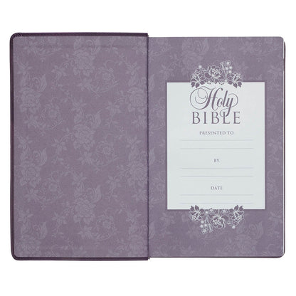 KJV Giant Print Bible - Purple Faux Leather Flexcover