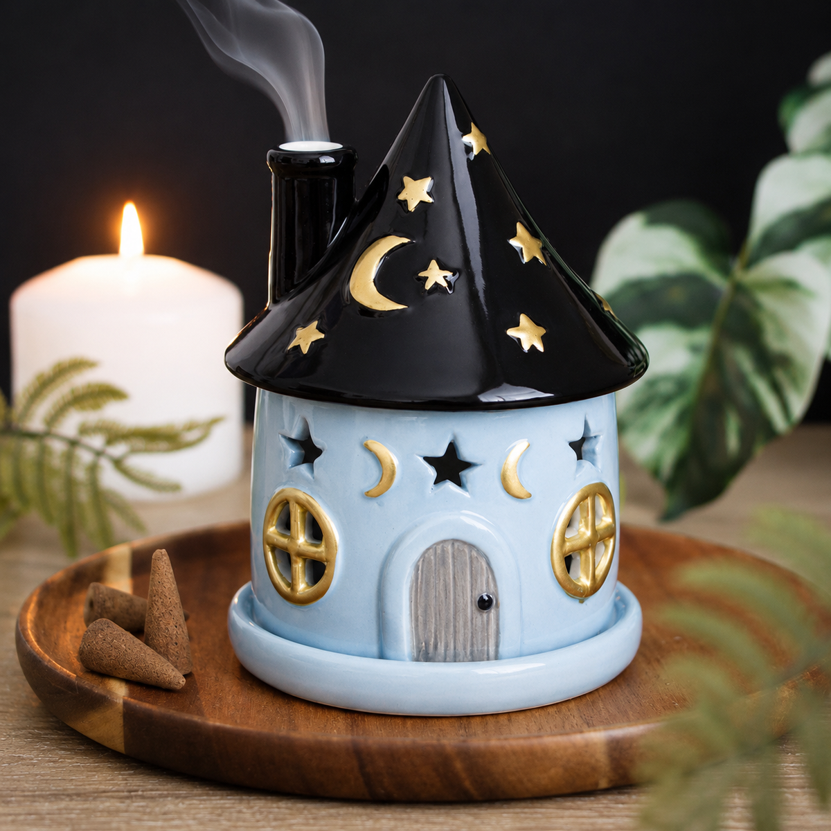 Celestial Cottage Incense Cone Holder