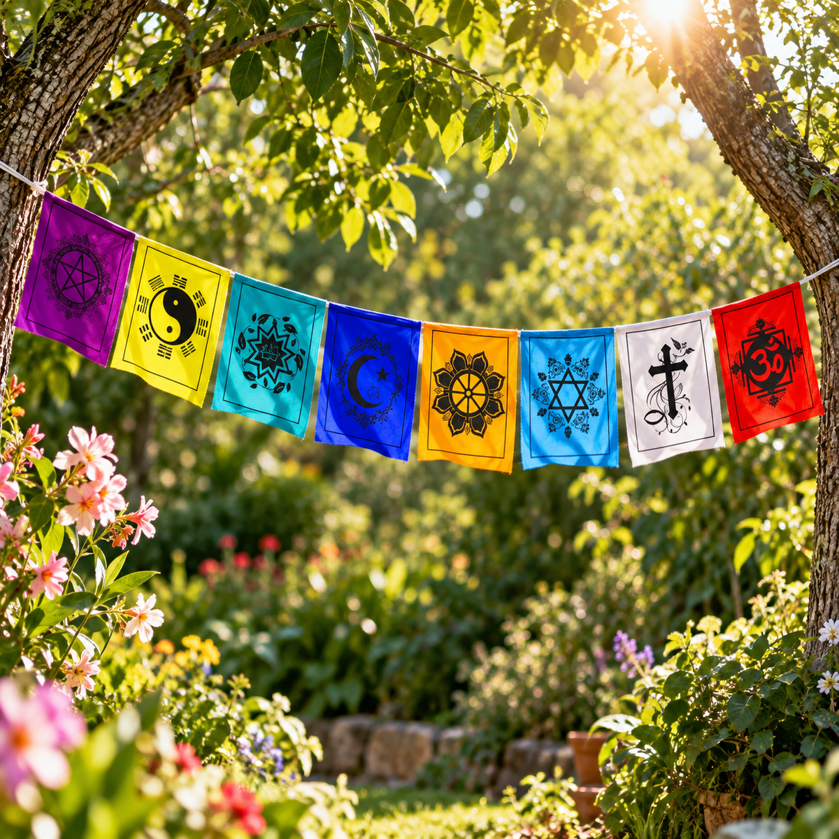 Diversity Interfaith Prayer Flags