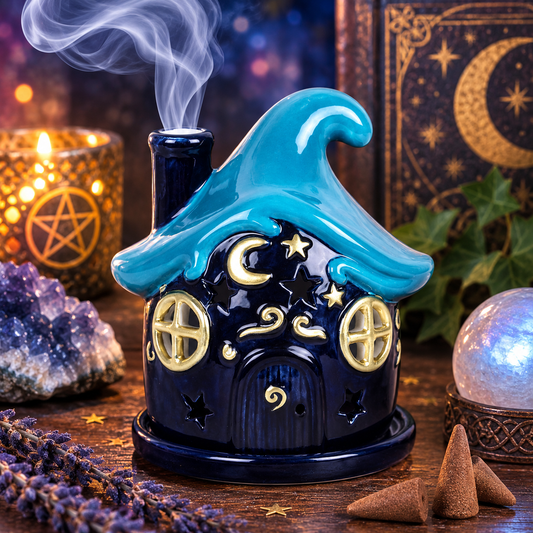 Moonwave Cottage Ceramic Incense Cone Holder