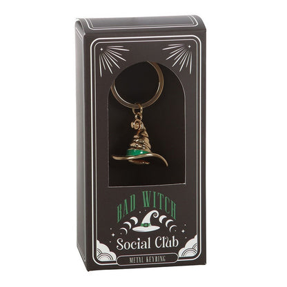 Green Witch Hat Keyring