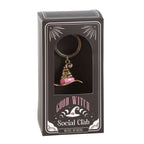 Pink Witch Hat Keyring